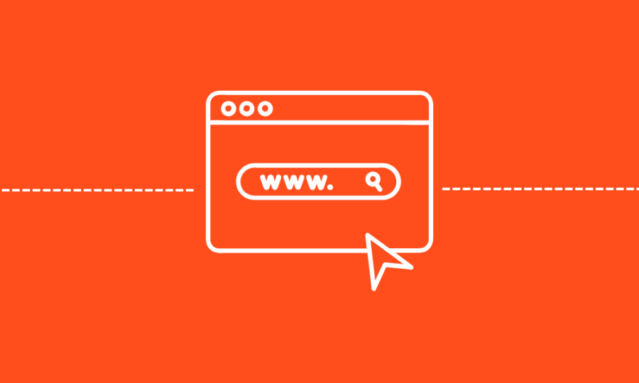 Bild mit Symbol von einer neuen Website