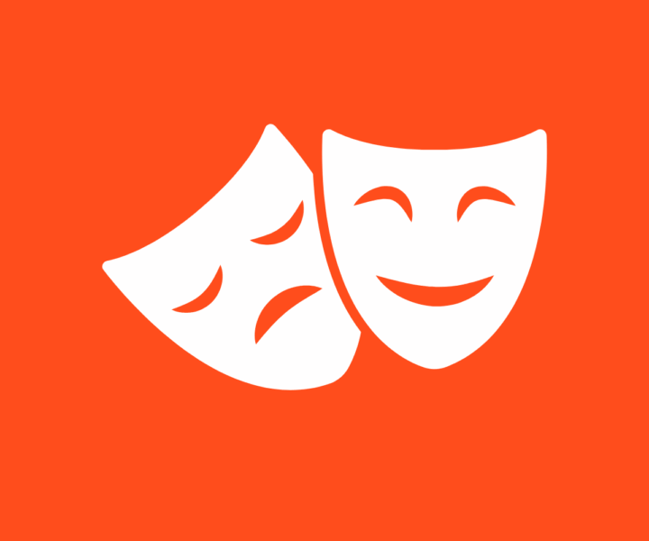 Sektion Kultur - Theater Abbildung mit Theater Symbol