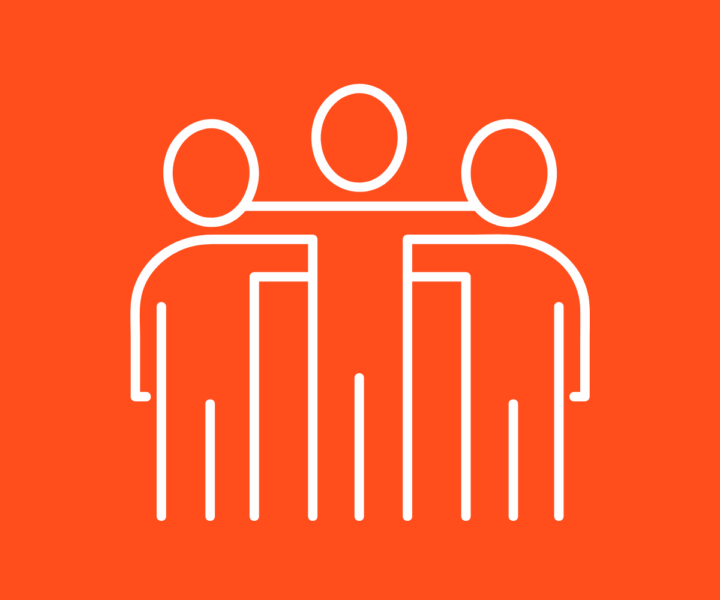 Titelbild zum Vorstand Bild mit einem Icon zum Thema Team